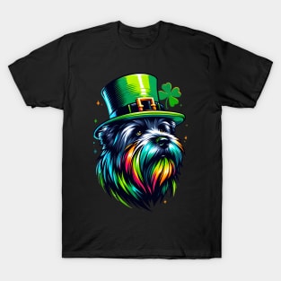 Bouvier des Flandres in Saint Patrick's Day Spirit T-Shirt